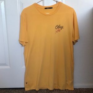 OBEY ORANGE GRAPHIC T-SHIRT